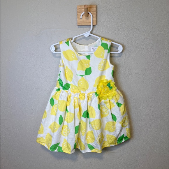 The Children's Place Lemon Pattern Dress - Yellow and Green - Picture 1 of 2